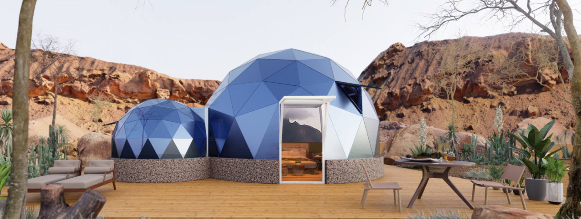 新会区球形智能光伏玻璃星空房